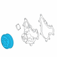 OEM Toyota Tundra Pulley Diagram - 16173-0S011