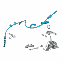 OEM Toyota Avalon Shift Control Cable Diagram - 33820-06590