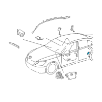 OEM Toyota Yaris Side Sensor Diagram - 89831-33020