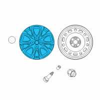 OEM Toyota Yaris iA Wheel, Alloy Diagram - 42611-WB002