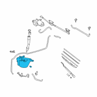 OEM Toyota Tundra Washer Reservoir Diagram - 85315-0C030