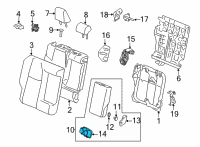 OEM Toyota RAV4 Cup Holder Diagram - 72806-42020-C0