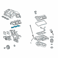 OEM Toyota Manifold Gasket Diagram - 17177-0P030