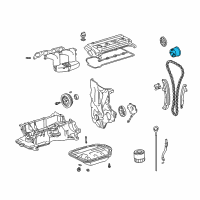 OEM Toyota Prius Gear Assembly, CAMSHAFT Diagram - 13050-21031