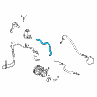 OEM Toyota Corolla Power Steering Suction Hose Diagram - 44348-02050