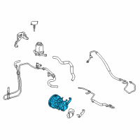 OEM Toyota Matrix Power Steering Pump Diagram - 44310-02101