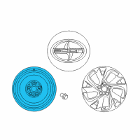OEM Toyota Corolla iM Wheel, Spare Diagram - 42611-75101