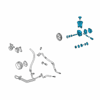 OEM Toyota 4Runner Power Steering Pump Diagram - 44320-35480