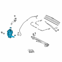 OEM Toyota Camry Washer Reservoir Diagram - 85315-33520