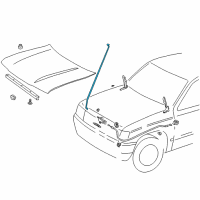 OEM Toyota 4Runner Release Handle Diagram - 53601-01020-E4