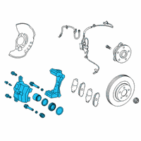 OEM Toyota Prius Caliper Assembly Diagram - 47750-47060