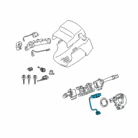 OEM Toyota Steering Sensor Assembly Diagram - 89245-52030