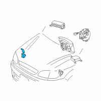 OEM Toyota Sienna Sensor, Air Bag, Front Diagram - 89173-49035