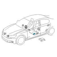 OEM Toyota Prius V Side Sensor Diagram - 89831-52040