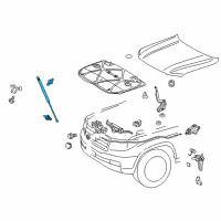 OEM Toyota Land Cruiser Support Cylinder Diagram - 53450-69145
