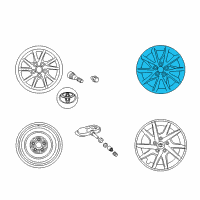OEM Toyota Prius V Wheel, Alloy Diagram - 42611-47250