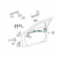 OEM Toyota Camry Lock Cable Diagram - 69750-06040