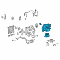 OEM Toyota 4Runner Blower Assembly Diagram - 87130-60680
