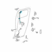 OEM Toyota FJ Cruiser Lock Assembly Diagram - 69360-35010