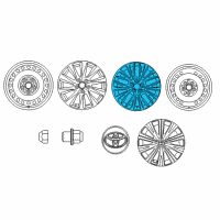 OEM Toyota Camry Wheel, Alloy Diagram - 42611-06F70