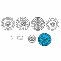 OEM Toyota Camry Wheel Cover Diagram - 42602-33190