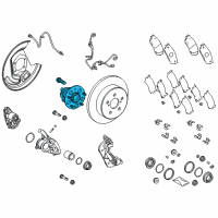 OEM Toyota C-HR Hub & Bearing Assembly Diagram - 42450-10020