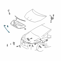 OEM Toyota Prius Support Rod Diagram - 53440-47031