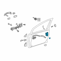 OEM Toyota Camry Lock Assembly Diagram - 69040-53130