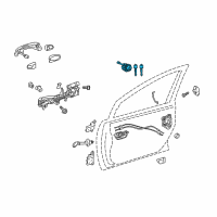 OEM Toyota Prius V Cylinder & Keys Diagram - 69005-47190