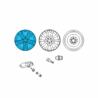OEM Toyota Venza Wheel, Alloy Diagram - 4261A-0T020