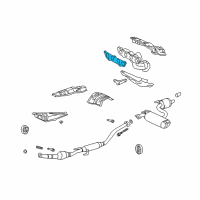 OEM Toyota Corolla Manifold Gasket Diagram - 17173-88601