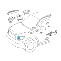 OEM Toyota Tundra Front Sensor Diagram - 89173-09480
