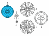 OEM Toyota Venza Wheel, Spare Diagram - 4261B-42010