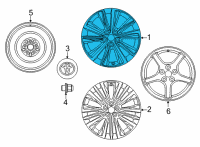 OEM Toyota Venza Wheel, Alloy Diagram - 42611-48B50