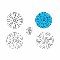 OEM Toyota Yaris Wheel Cover Diagram - 42602-0D200