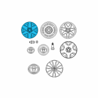 OEM Toyota Avalon Wheel, Alloy Diagram - 42611-AC030