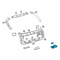 OEM Toyota RAV4 Luggage Lamp Diagram - 81330-58010