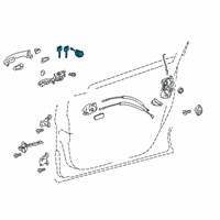 OEM Toyota C-HR Cylinder & Keys Diagram - 69005-10440