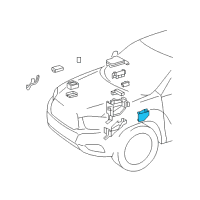 OEM Toyota Highlander Junction Block Diagram - 82720-48070