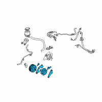 OEM Toyota Sienna Power Steering Pump Diagram - 44310-08020