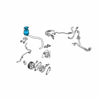 OEM Toyota Sienna Reservoir Assembly Diagram - 44360-08020