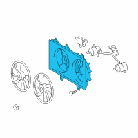 OEM Toyota Venza Fan Shroud Diagram - 16711-AD020
