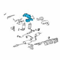 OEM Toyota Highlander Exhaust Manifold Diagram - 17140-20120