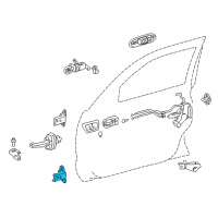 OEM Toyota Land Cruiser Upper Hinge Diagram - 68720-22071