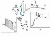 OEM Toyota Camry Front Suction Hose Diagram - 88704-06270