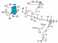 OEM Toyota RAV4 Reservoir Diagram - 16470-F0020
