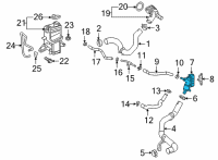 OEM Toyota Avalon Water Outlet Diagram - 16331-25030
