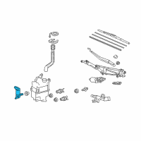 OEM Toyota Sequoia Motor & Pump Assembly Diagram - 85280-30040