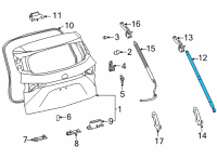 OEM Toyota Sienna Lift Cylinder Diagram - 68950-08050