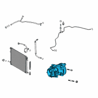 OEM Toyota Avalon Compressor Assembly Diagram - 88370-33050